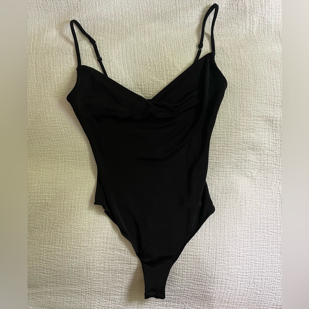 Free People Cowl Neck Bodysuit